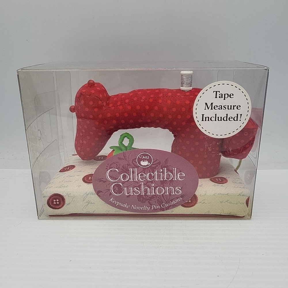 Dritz Sewing‎ Machine Pin Cushion & Measuring Tape Button Pattern Fabric 2015